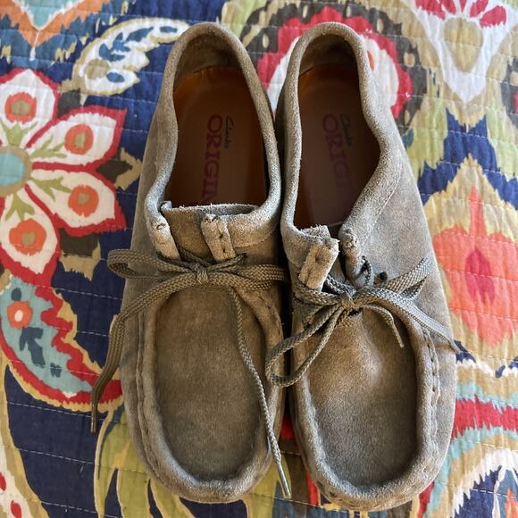 Clarks Originals Wallabee Shoes Brown Leather Loafers Womens Size 6 M 38257 - Picture 2 of 8